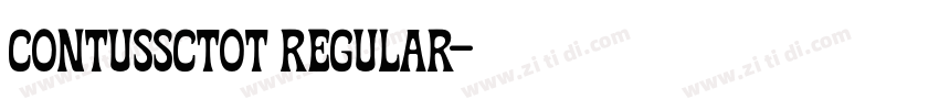 ContusSCTOT Regular字体转换 ContusSCTOT Regular字体转换